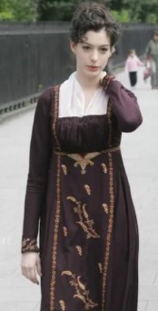 Lot 10 - Anne Hathaway's costume as Jane Austen in the film 'Becoming Jane', 2007