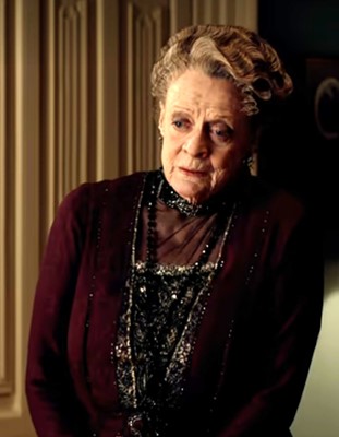 Lot 46 - Dame Maggie Smith's costume as Violet Crawley in the TV series 'Downton Abbey', 2013