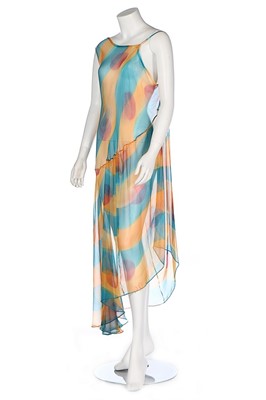 Lot 162 - A Yohji Yamamoto bias-cut printed chiffon...