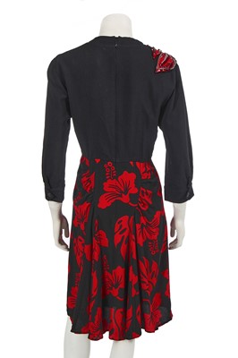 Lot 333 - A Prada embellished Hawaiian print dress, Resort 2014