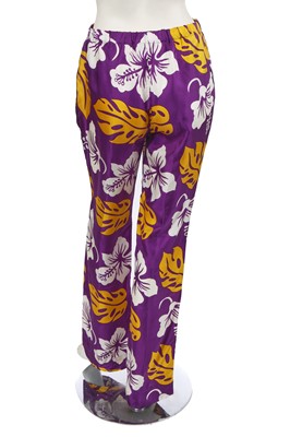 Lot 333 - A Prada embellished Hawaiian print dress, Resort 2014