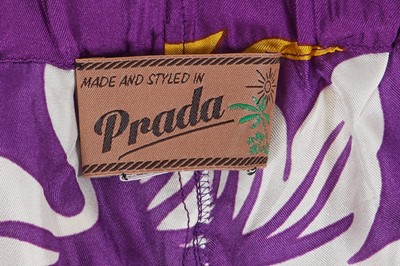 Lot 333 - A Prada embellished Hawaiian print dress, Resort 2014