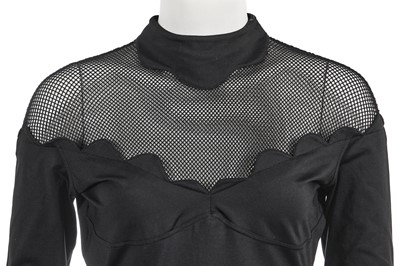 Lot 625 - A Thierry Mugler black lycra and net dress, 1987-1993