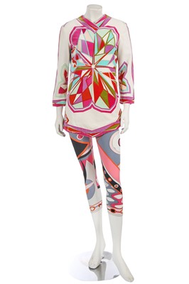 Lot 629 - An Emilio Pucci printed tunic and leggings ensemble, 1960s