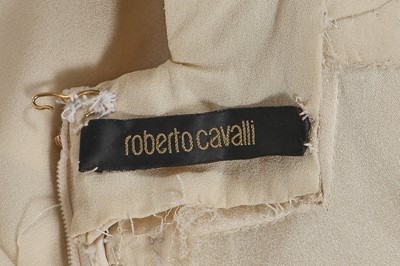 Lot 371 - A Roberto Cavalli embellished cream satin-backed-crêpe dress, 2000s