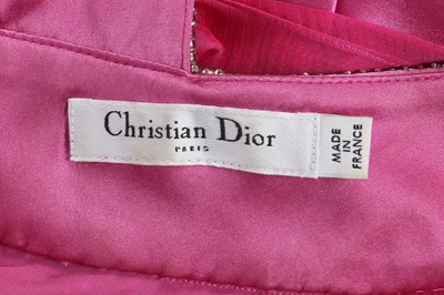 Lot 147 - A Christian Dior by John Galliano fuchsia chiffon and satin evening dress, Cruise 2008