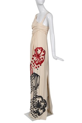 Lot 154 - A John Galliano cream satin-backed crêpe evening dress, 'The Work of Fabergé as Seen Through the Eyes of Jeff Koons' collection, Spring-Summer 2007