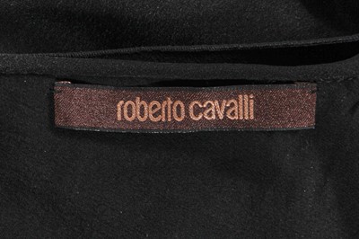 Lot 324 - A Roberto Cavalli bias-cut black silk crêpe evening dress, circa 2010