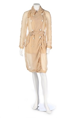 Lot 164 - A Comme des Garçons nude polyester chiffon...