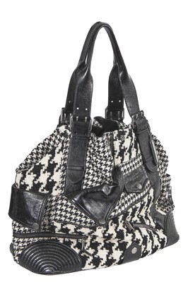 Lot 259 - An Alexander McQueen leather and wool 'Faithful' tote, circa 2009