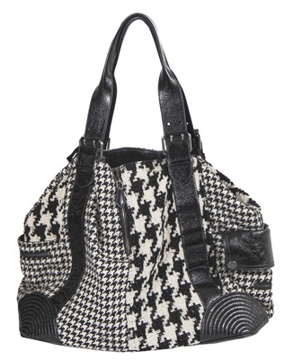 Lot 259 - An Alexander McQueen leather and wool 'Faithful' tote, circa 2009