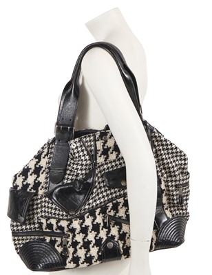 Lot 259 - An Alexander McQueen leather and wool 'Faithful' tote, circa 2009
