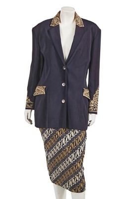 Lot 563 - A Rifat Ozbek embroidered jacket, identical to one worn by Diana, Princess of Wales, in 1993