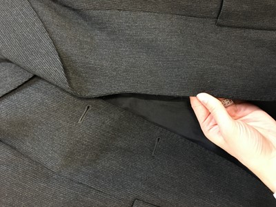 Lot 209 - A Maison Martin Margiela grey self-striped wool blazer, probably Autumn-Winter 1989-90