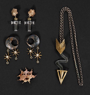 Lot 607 - A group of Slim Barrett jewellery, 1980s