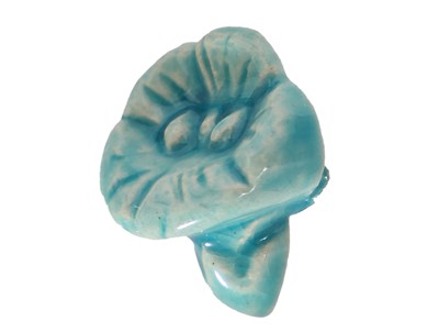 Lot 286 - A group of Hélène Mechin turquoise ceramic buttons, 1930s-1950s