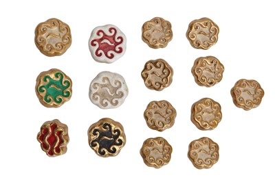 Lot 90 - A group of Hélène Mechin ceramic fish buttons, 1930s-1950s