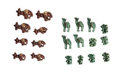 Lot 89 - A group of Hélène Mechin ceramic camel buttons, 1930s-1950s