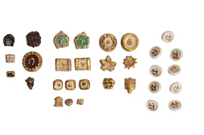 Lot 97 - A group of assorted Hélène Mechin ceramic buttons, 1930s-1950s