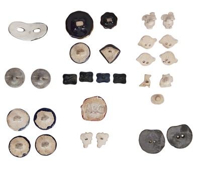 Lot 86 - A group of French ceramic buttons, mid twentieth century