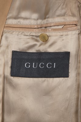 Lot 14 - A Gucci by Tom Ford men's tan lambskin suit, Spring-Summer 2000