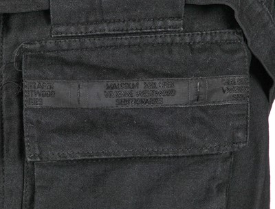 Lot 34 - A Westwood/McLaren Seditionaries black cotton blackout fabric bondage jacket, circa 1977