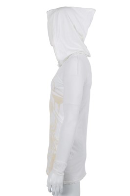 Lot 50 - A Westwood/McLaren 'Picasso' print white cotton jersey hooded t-shirt, 'Nostalgia of Mud (Buffalo)' collection, Autumn-Winter 1982-83