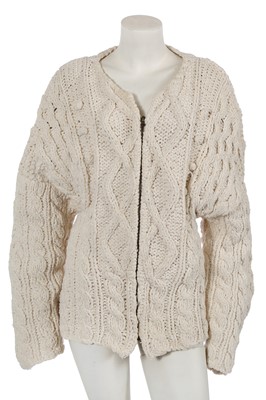 Lot 147 - A Jean Paul Gaultier white knitted chenille sweater, ‘Le Charme coincé de la bourgeoise’ collection, Autumn-Winter 1985-86