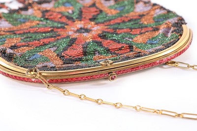 Lot 87 - A group of beaded and mesh evening bags,...