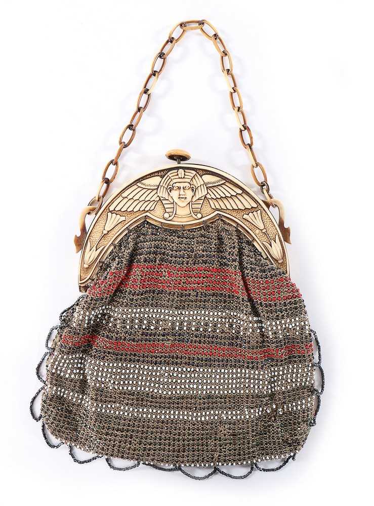 Lot 89 - Seven mainly beaded purses with celluloid...