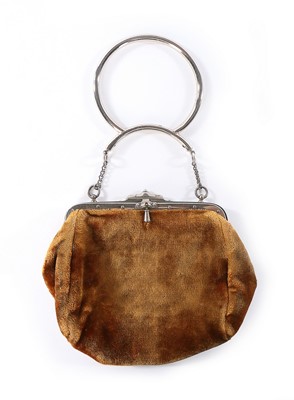 Lot 90 - A group of eight handbags and chatelaine...