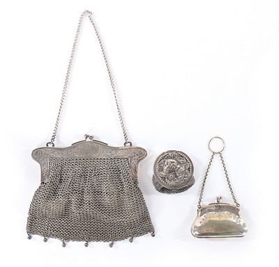 Lot 91 - A group of handbags and purses, 1880s-1900,...