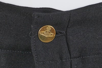 Lot 35 - A pair of Vivienne Westwood men's black wool bondage trousers, circa 1990