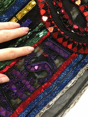 Lot 105 - A Versace by Donatella Versace embellished mini dress, Autumn-Winter 2015-16