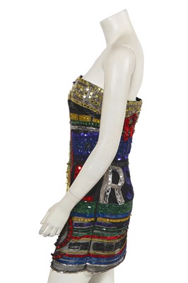 Lot 105 - A Versace by Donatella Versace embellished mini dress, Autumn-Winter 2015-16