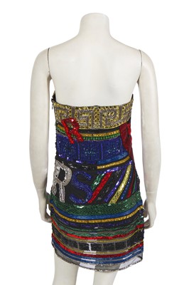 Lot 105 - A Versace by Donatella Versace embellished mini dress, Autumn-Winter 2015-16