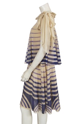 Lot 356 - A Jean Paul Gaultier knit Breton stripe dress, circa 2000