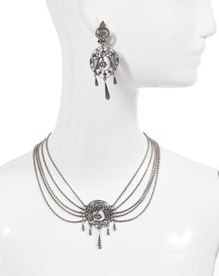 Lot 481 - A Christian Dior by John Galliano/Henkel & Grosse demi parure, 'Communist' collection, Spring-Summer 1999