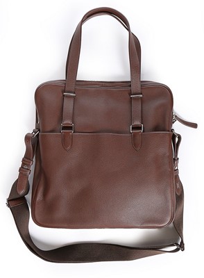 Lot 96 - An Hermès ebony calfskin men's 'Hebdo'...