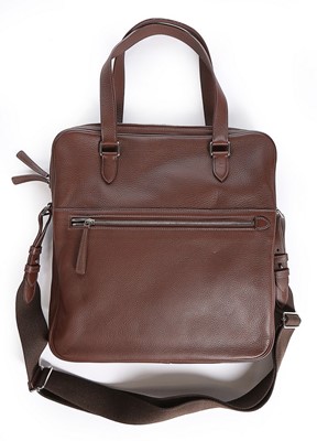 Lot 96 - An Hermès ebony calfskin men's 'Hebdo'...