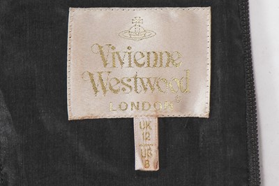 Lot 353 - A Vivienne Westwood black and purple lace corset top, early 2000s