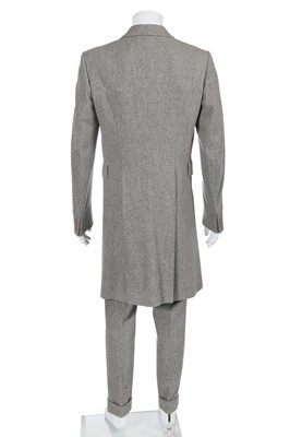 Lot 29 - An Alexander McQueen men's grey wool-cashmere blend suit, 'Eshu' collection, Autumn-Winter 2000-01