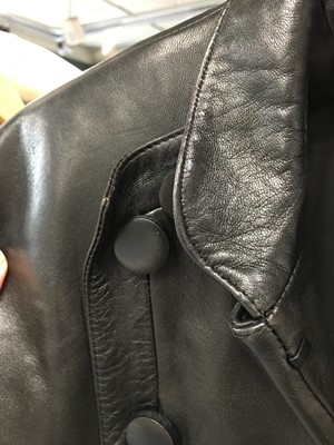 Lot 187 - An Yves Saint Laurent by Tom Ford black leather coat, Autumn-Winter 2001-02