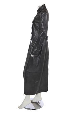 Lot 187 - An Yves Saint Laurent by Tom Ford black leather coat, Autumn-Winter 2001-02