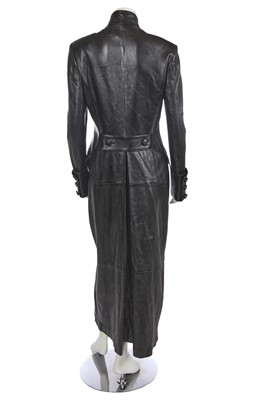 Lot 187 - An Yves Saint Laurent by Tom Ford black leather coat, Autumn-Winter 2001-02