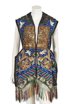 Lot 914 - A Xiapei/waistcoat adapted for European wear, Chinese, circa 1920