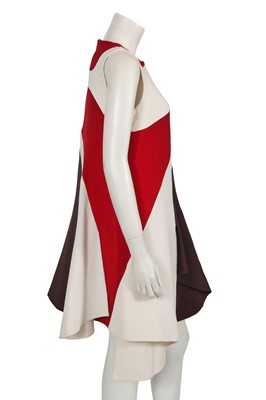 Lot 329 - A Christian Dior by Raf Simons colourblock wool dress, Autumn-Winter 2015-16