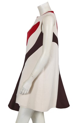 Lot 329 - A Christian Dior by Raf Simons colourblock wool dress, Autumn-Winter 2015-16