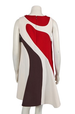 Lot 329 - A Christian Dior by Raf Simons colourblock wool dress, Autumn-Winter 2015-16