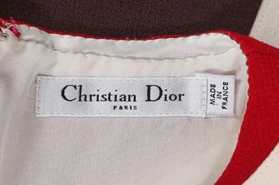 Lot 329 - A Christian Dior by Raf Simons colourblock wool dress, Autumn-Winter 2015-16